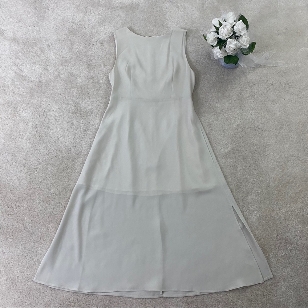 Babaton Women midi dress side-cuts & pockets Sz4